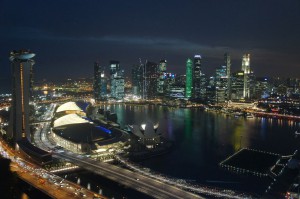 シンガポールの夜景